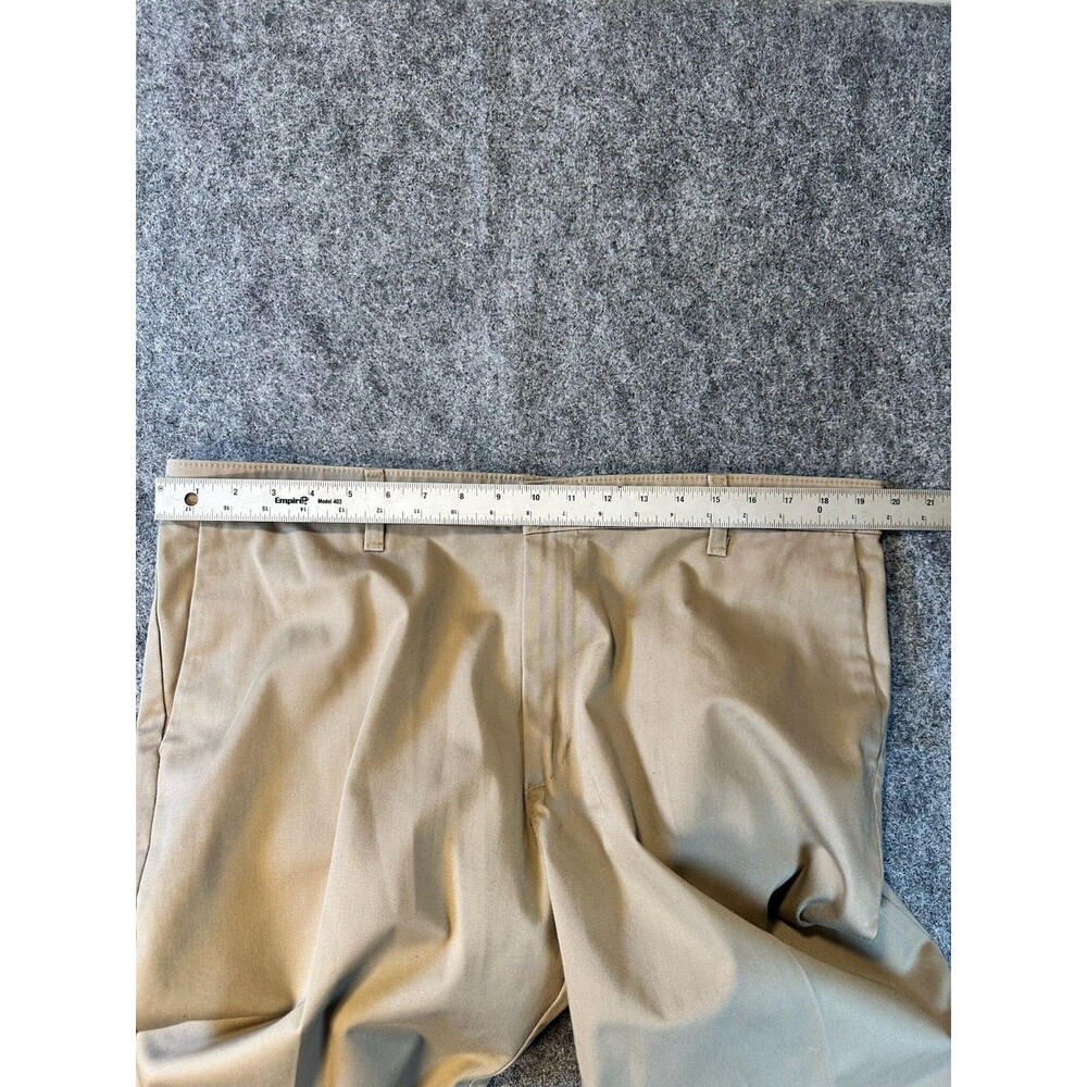 Lee Mens Slacks Size 36x29 XL Tan Custom Fit Dress Pants Office Casual Preppy - Picture 10 of 10